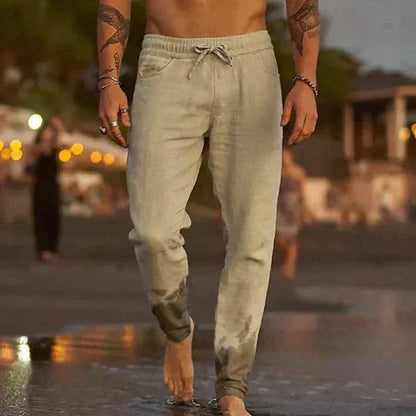 Relaxed Fit Linen Trousers