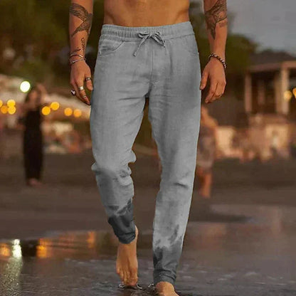 Relaxed Fit Linen Trousers