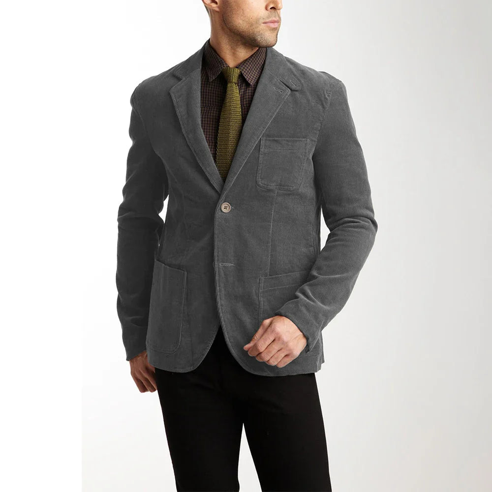 Rugged Stylish Men's Corduroy Coat