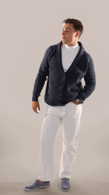 Classic Men's Thick Knit Cardigan