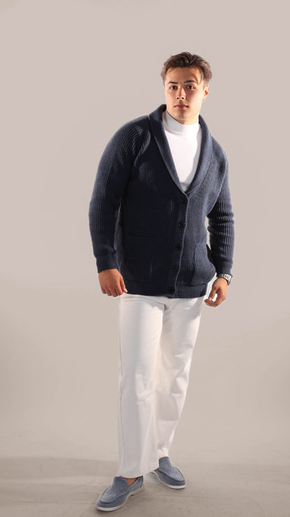Classic Men's Thick Knit Cardigan