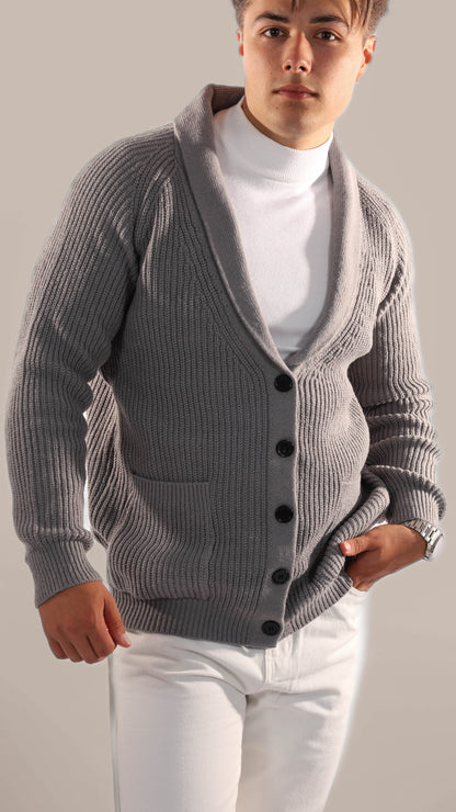 Classic Men's Thick Knit Cardigan