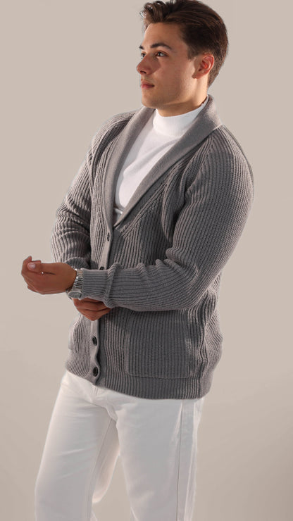 Classic Men's Thick Knit Cardigan