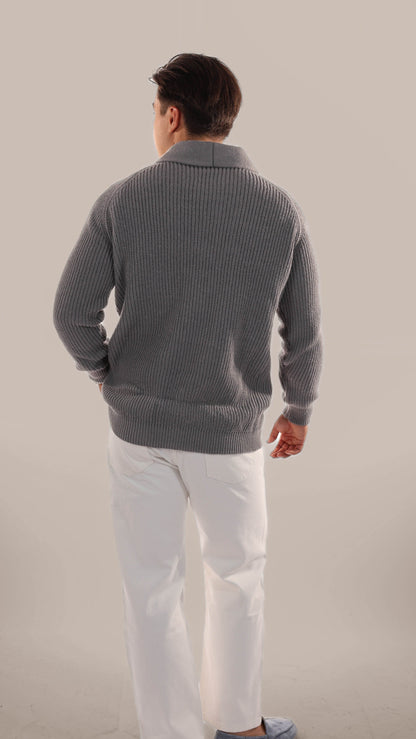Classic Men's Thick Knit Cardigan