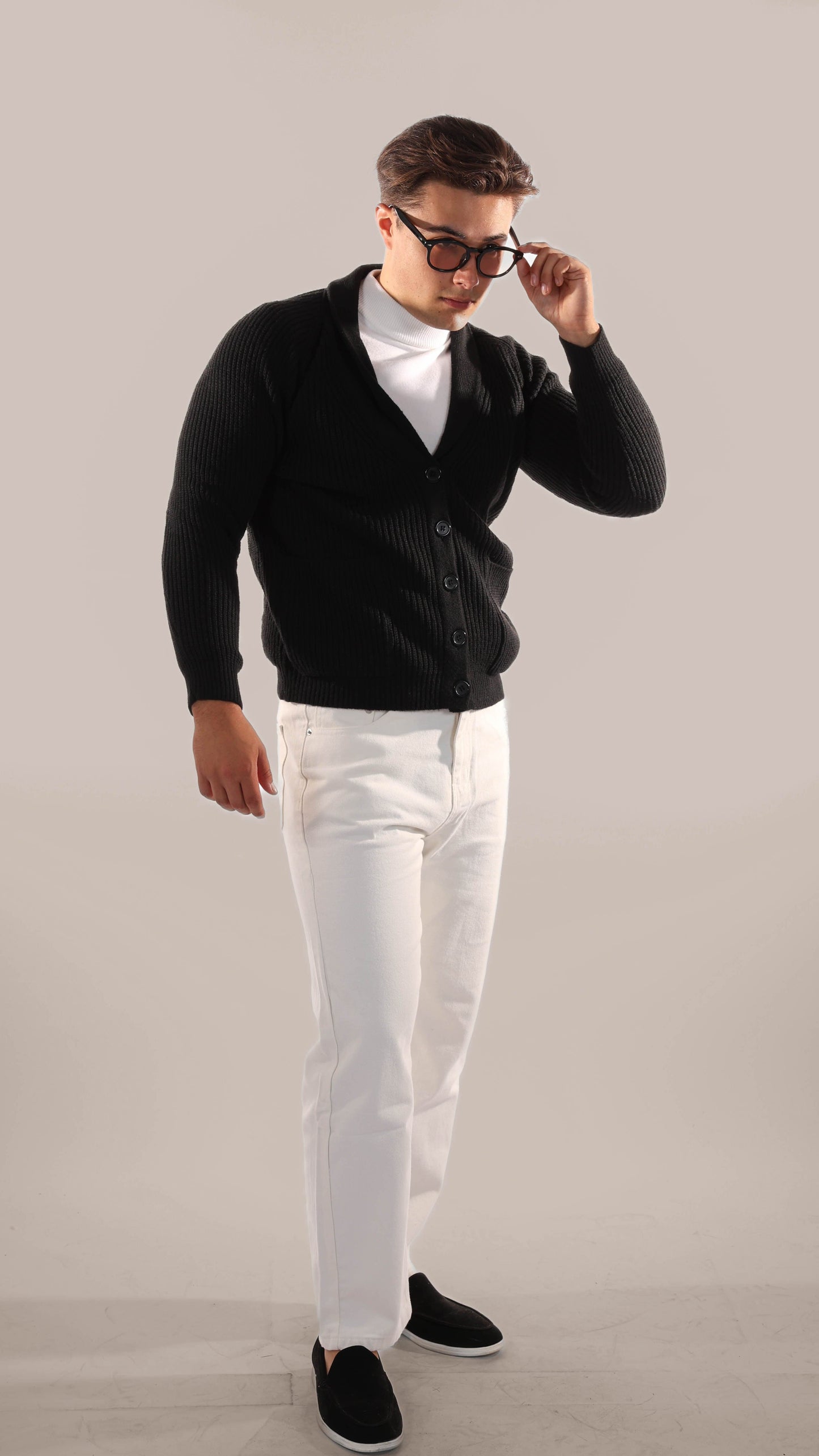 Classic Men's Thick Knit Cardigan