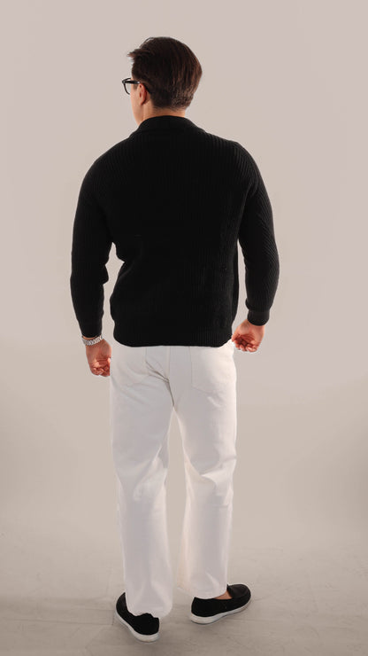 Classic Men's Thick Knit Cardigan
