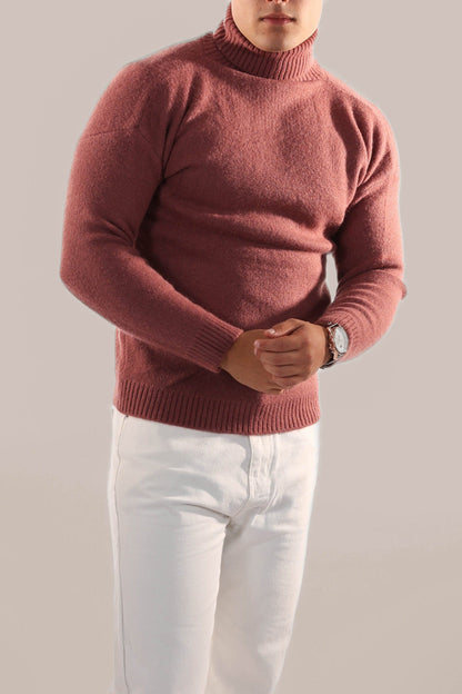 Cozy Cable Knit Crew Neck Sweater Men