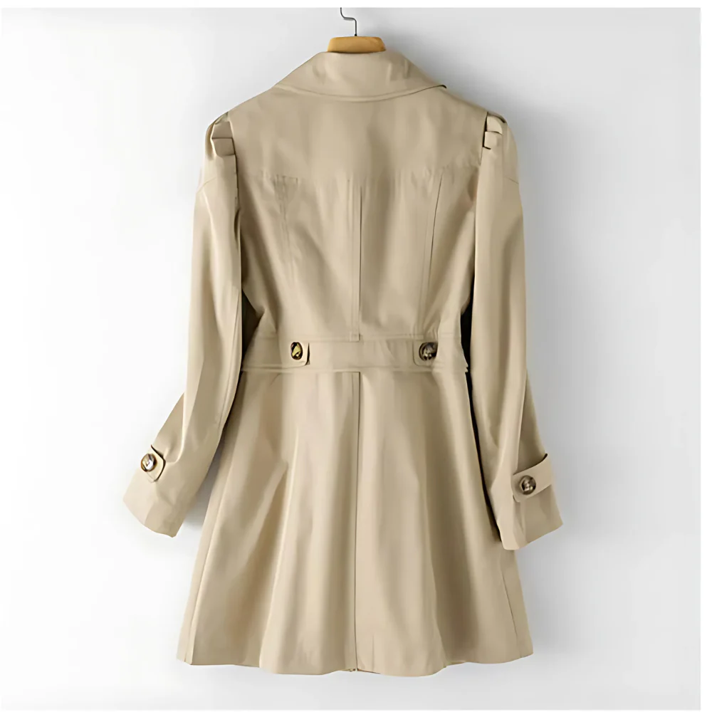 Classic Women's Trench Coat with Button Front