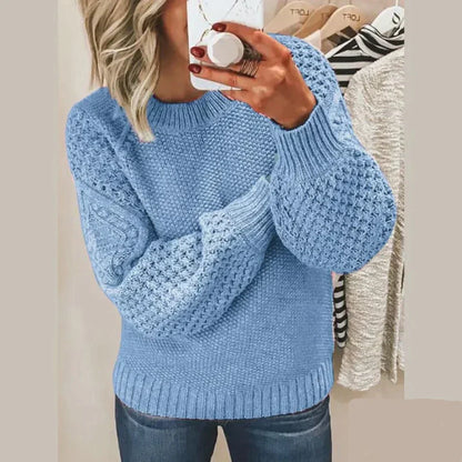 Soft Women's Classic Crew Neck Winter Sweater - OutfitLondon