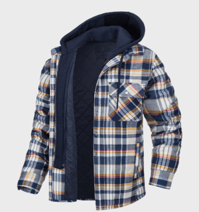 Classic Plaid - Stylish Men's Winter Coat