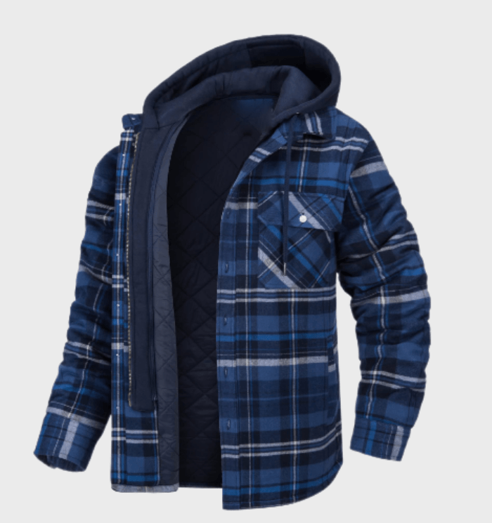 Classic Plaid - Stylish Men's Winter Coat