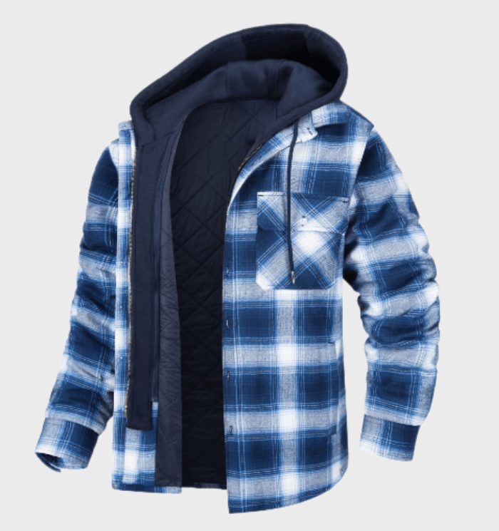 Classic Plaid - Stylish Men's Winter Coat