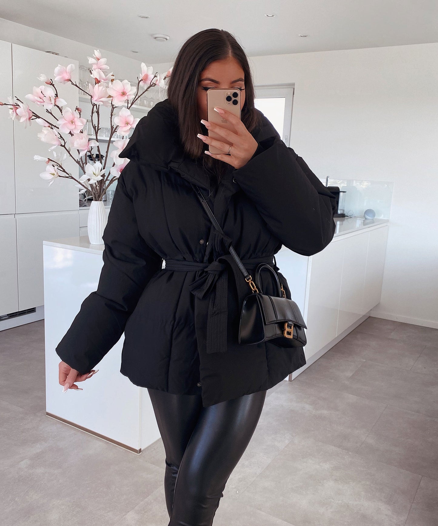 Classic Petite Leather Jacket for Ladies