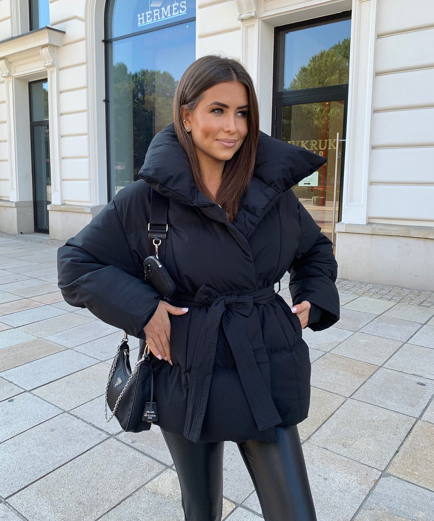 Classic Petite Leather Jacket for Ladies