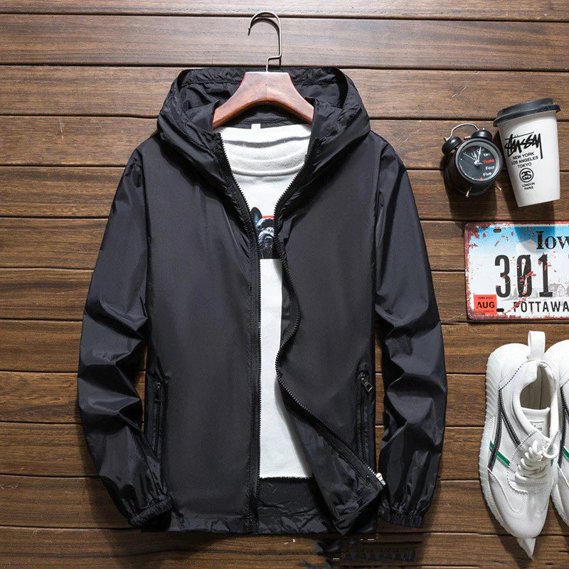 Waterproof Parka with Adjustable Hood and Windproof Shell