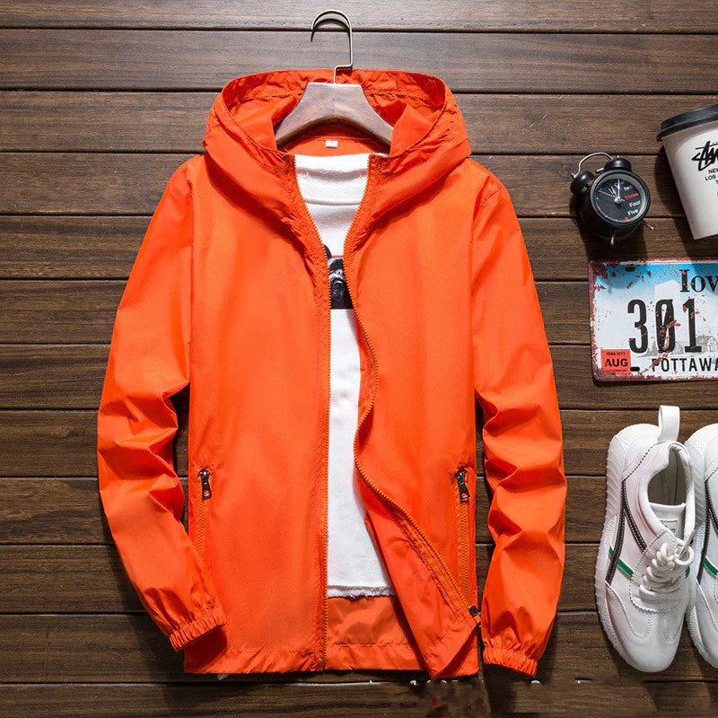 Waterproof Parka with Adjustable Hood and Windproof Shell
