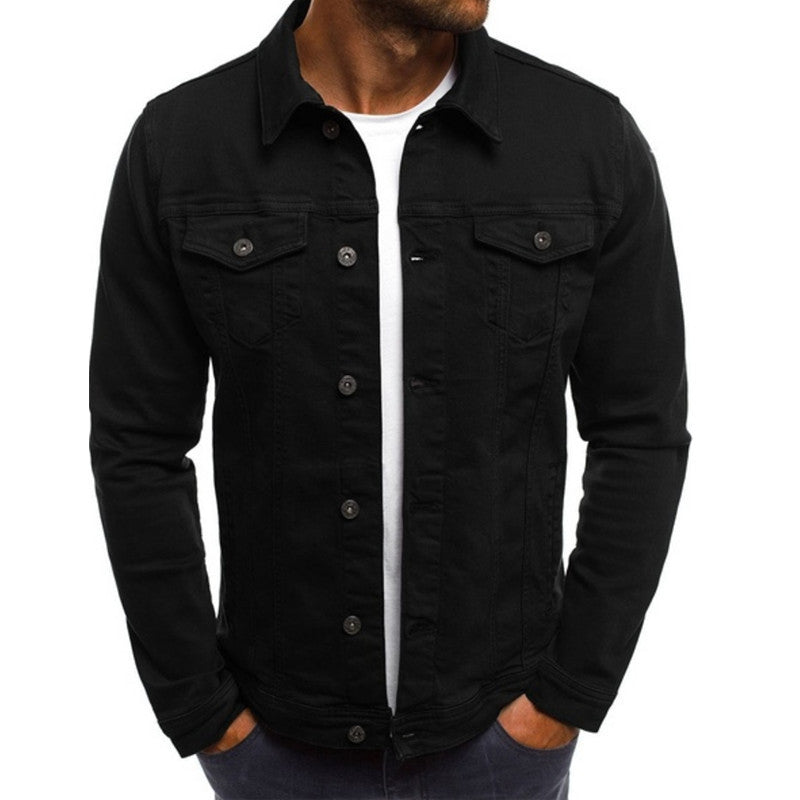 Classic Button Down Jacket with Pocket Storage
