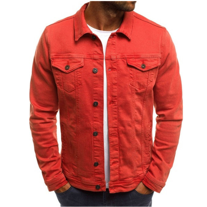 Classic Button Down Jacket with Pocket Storage
