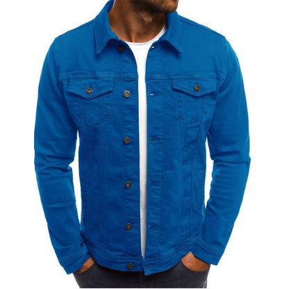 Classic Button Down Jacket with Pocket Storage