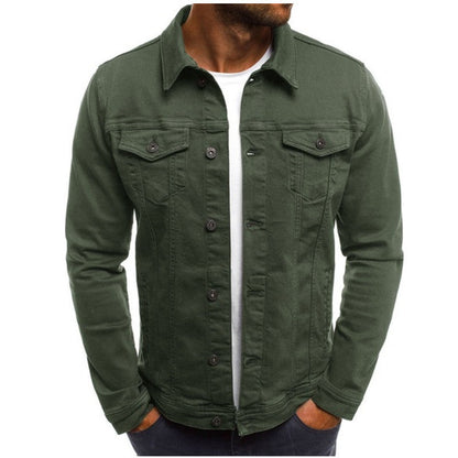 Classic Button Down Jacket with Pocket Storage