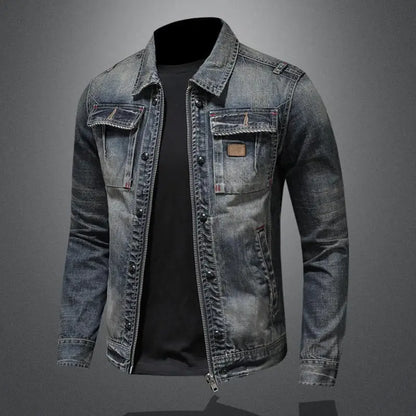 Classic Fit Dark Blue Jeans Jacket