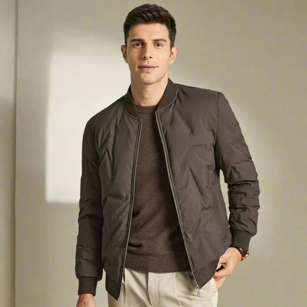 Insulated Water Resistant Lightweight Down Filled Jacket