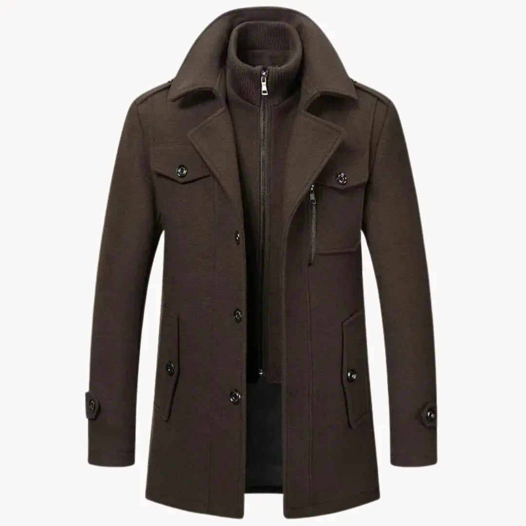 Waterproof Long Jacket with Windproof Technology