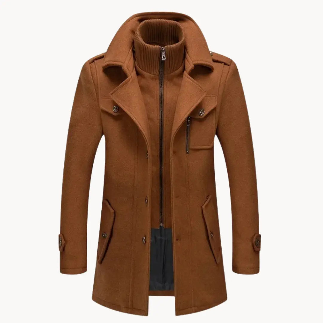 Waterproof Long Jacket with Windproof Technology