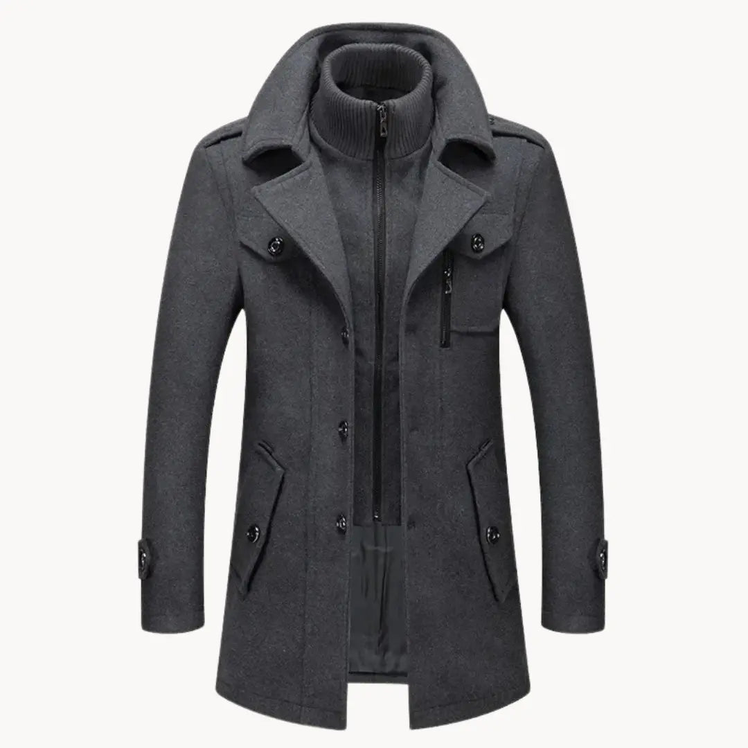 Waterproof Long Jacket with Windproof Technology