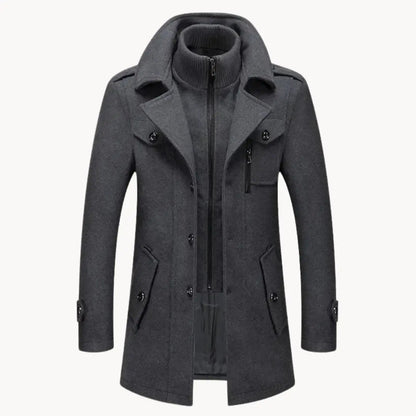 Waterproof Long Jacket with Windproof Technology