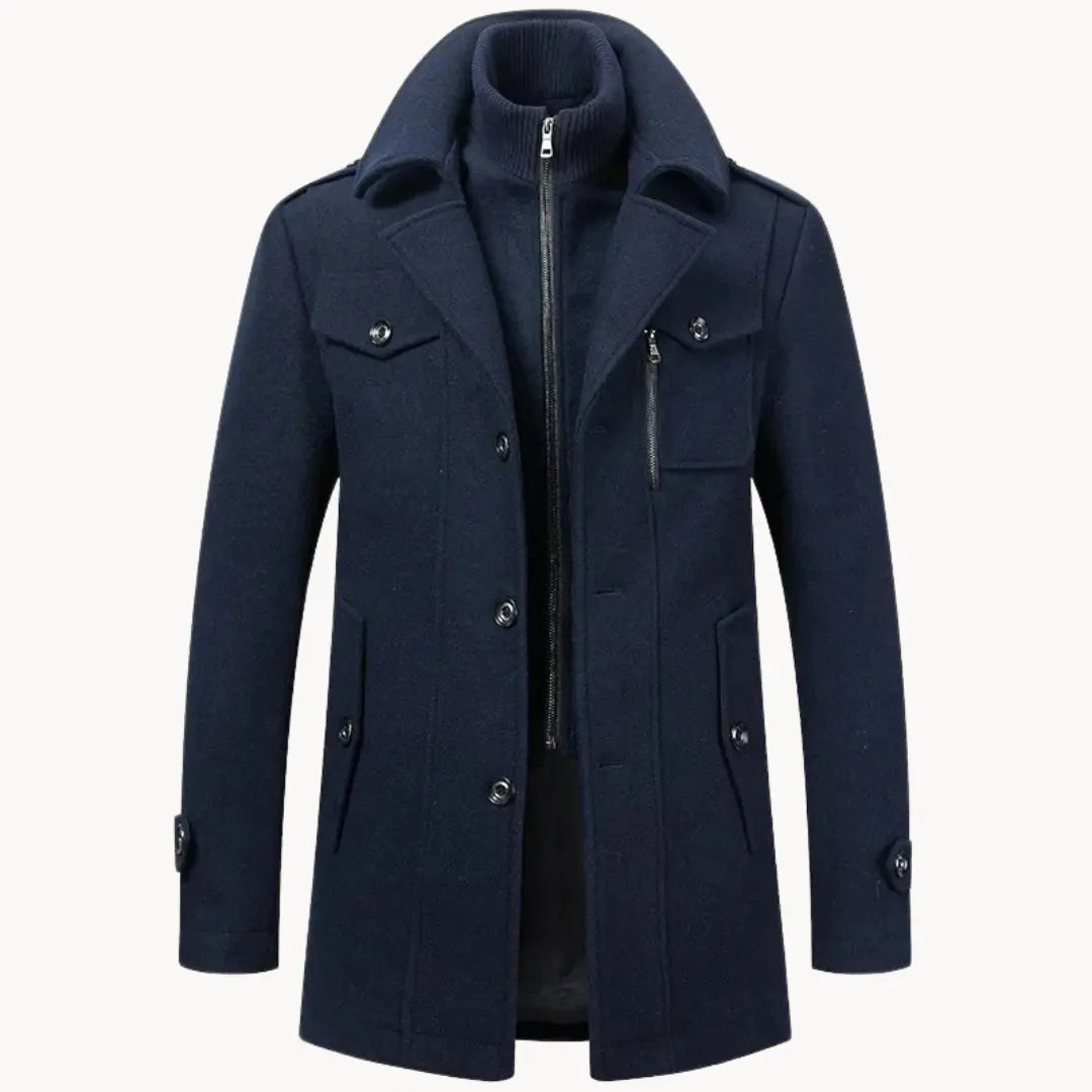 Waterproof Long Jacket with Windproof Technology