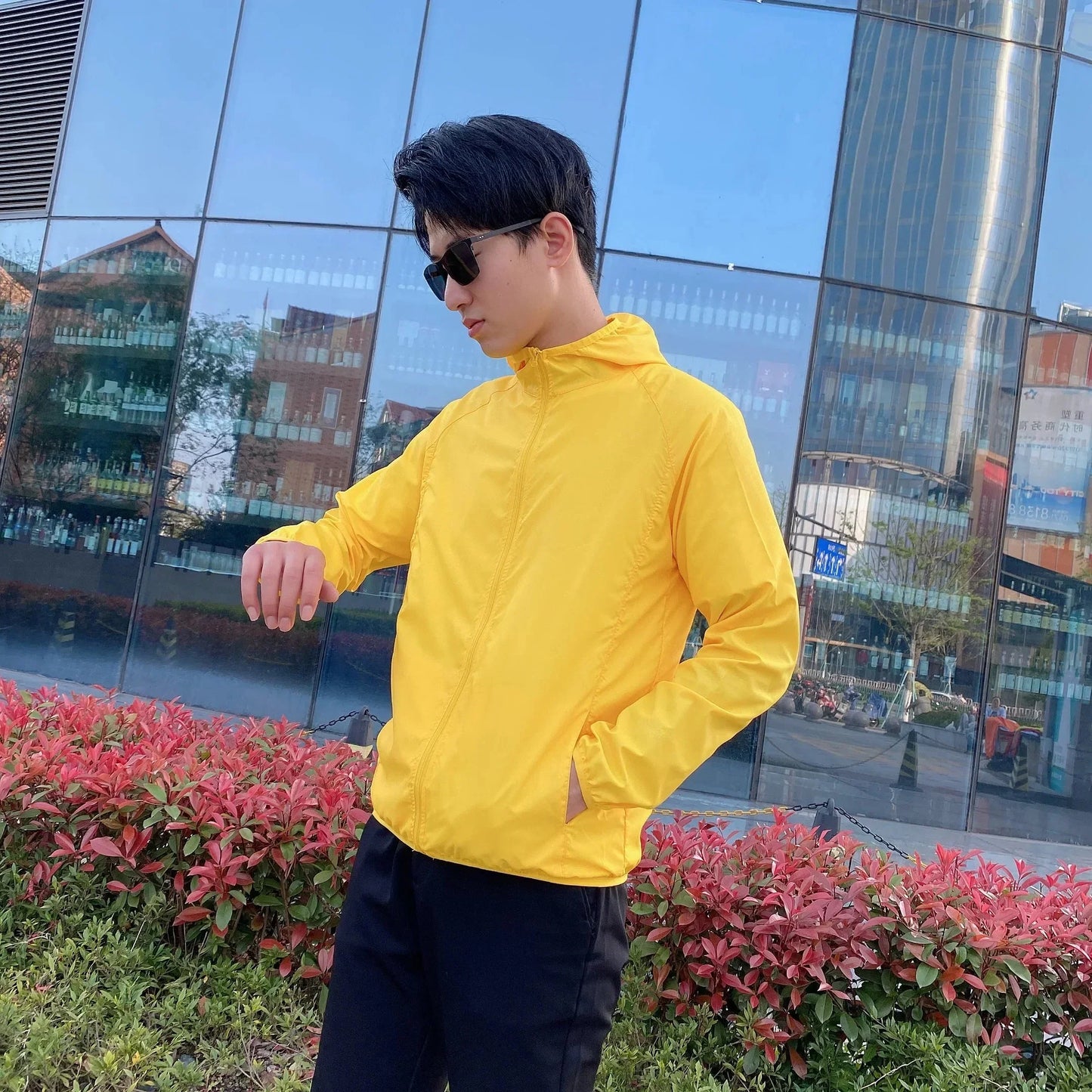 Waterproof Slim Fit Windbreaker Jacket