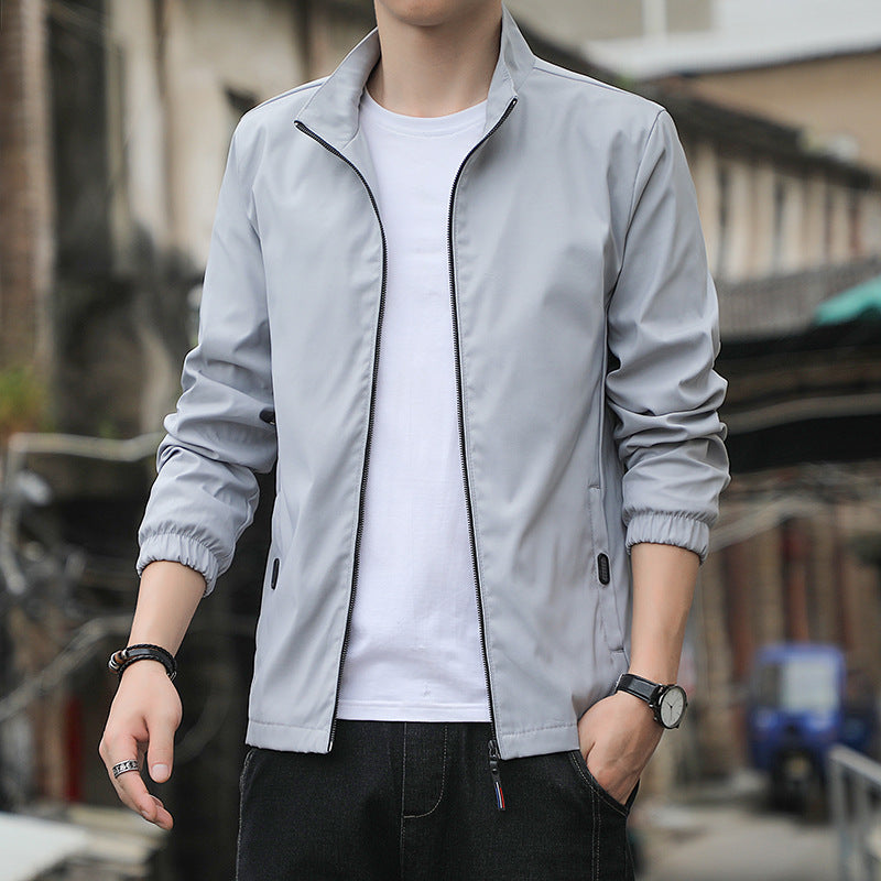 Slim Fit Casual Polyester Blend Jacket