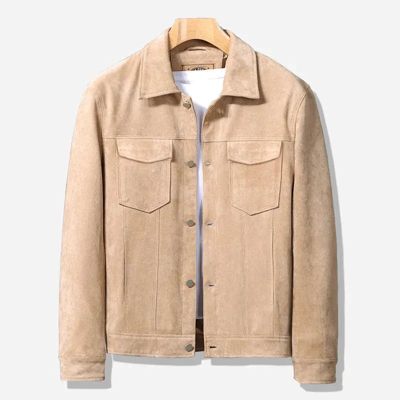 Comfortable Fit Blended Fabric Jacket
