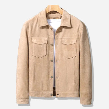 Comfortable Fit Blended Fabric Jacket