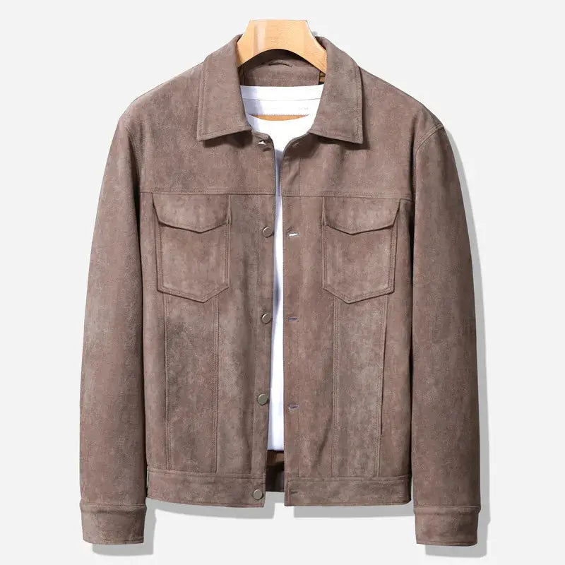 Comfortable Fit Blended Fabric Jacket - OutfitLondon