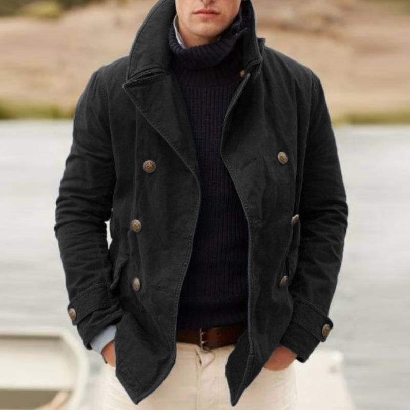 Warmth Retaining Button Front Parka Jacket