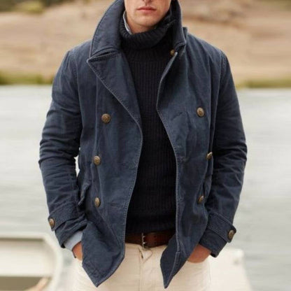 Warmth Retaining Button Front Parka Jacket - OutfitLondon