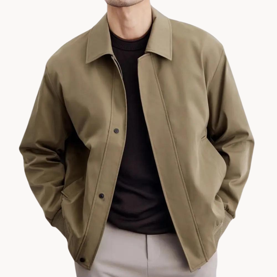 Classic Fit Cotton Blend Jacket - OutfitLondon