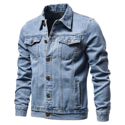 Relaxed Fit Dark Blue Jeans Jacket