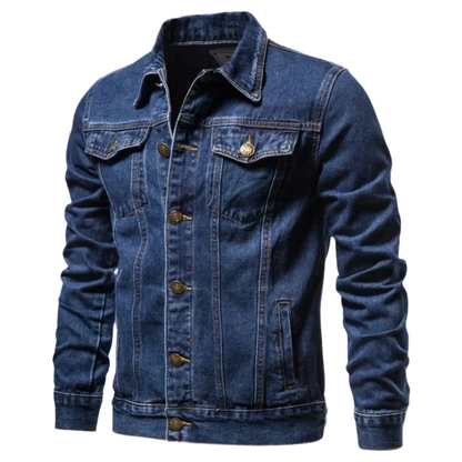 Relaxed Fit Dark Blue Jeans Jacket