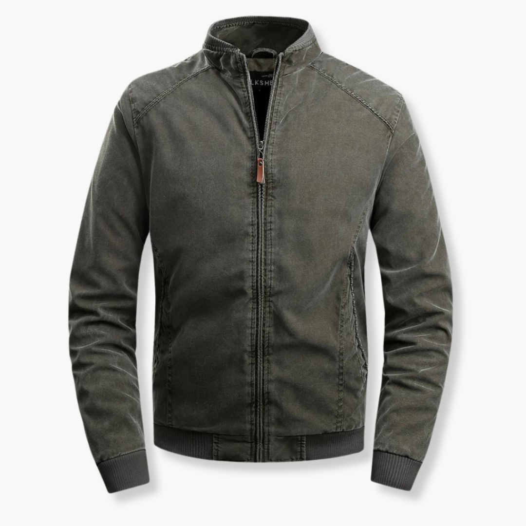Breathable Slim Fit Full Zip Jacket - OutfitLondon