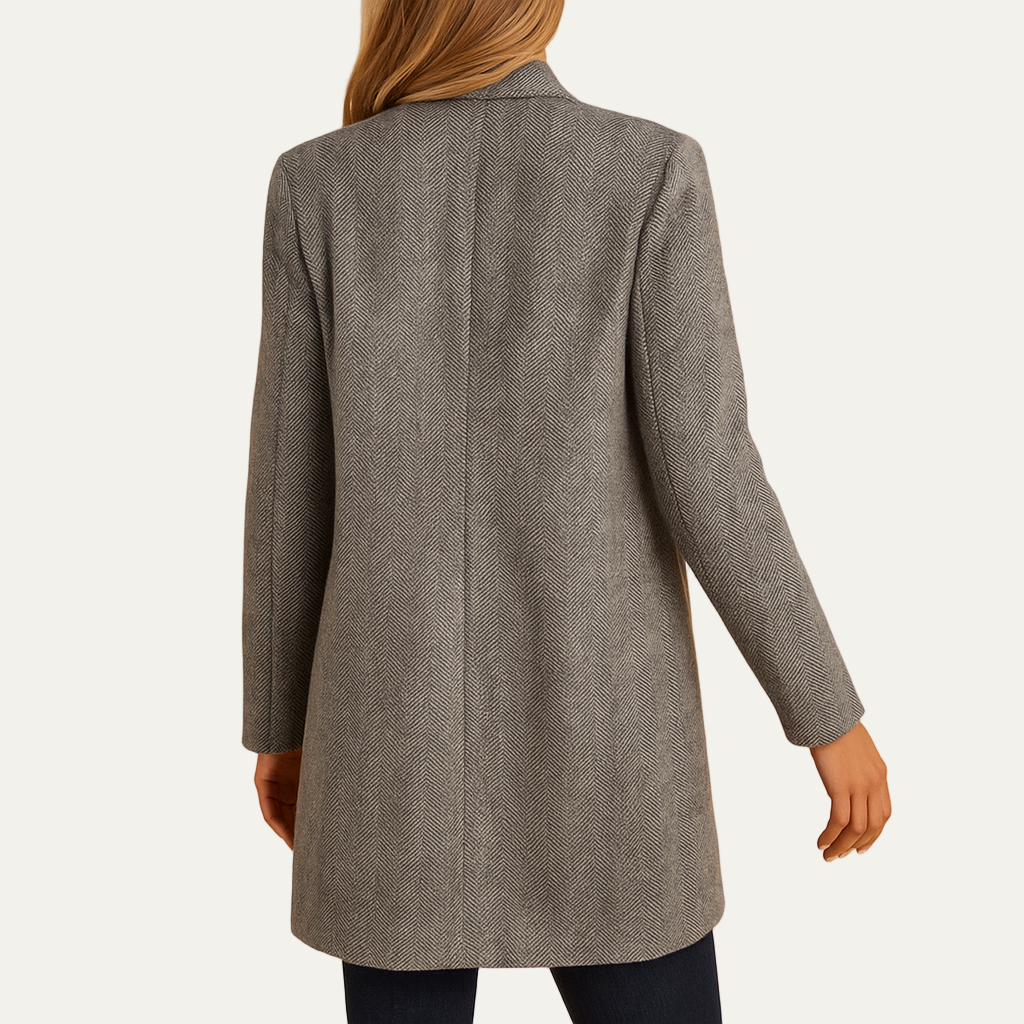 Classic Fit Herringbone Trench Coat