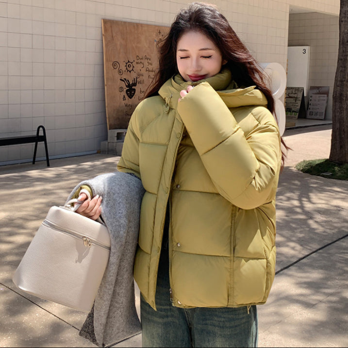 Warm Women's Down Hooded Parka Coat