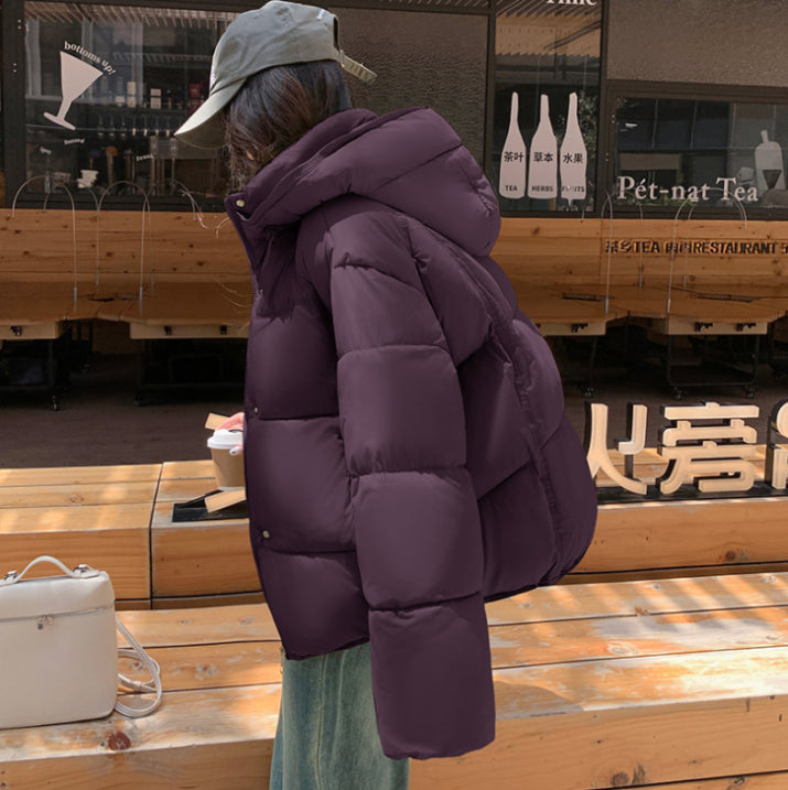 Warm Women's Down Hooded Parka Coat