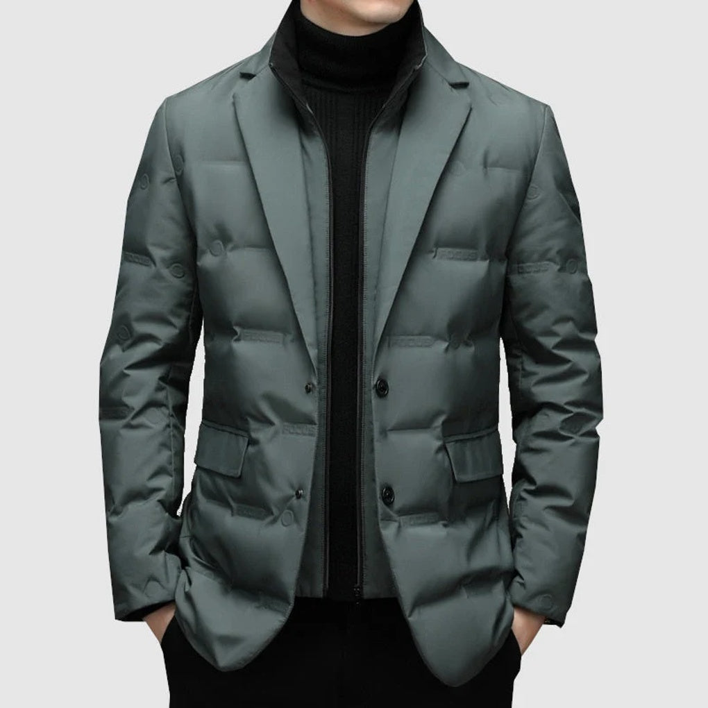 Men's Classic Fit Double Breasted Winter Coat Jacket