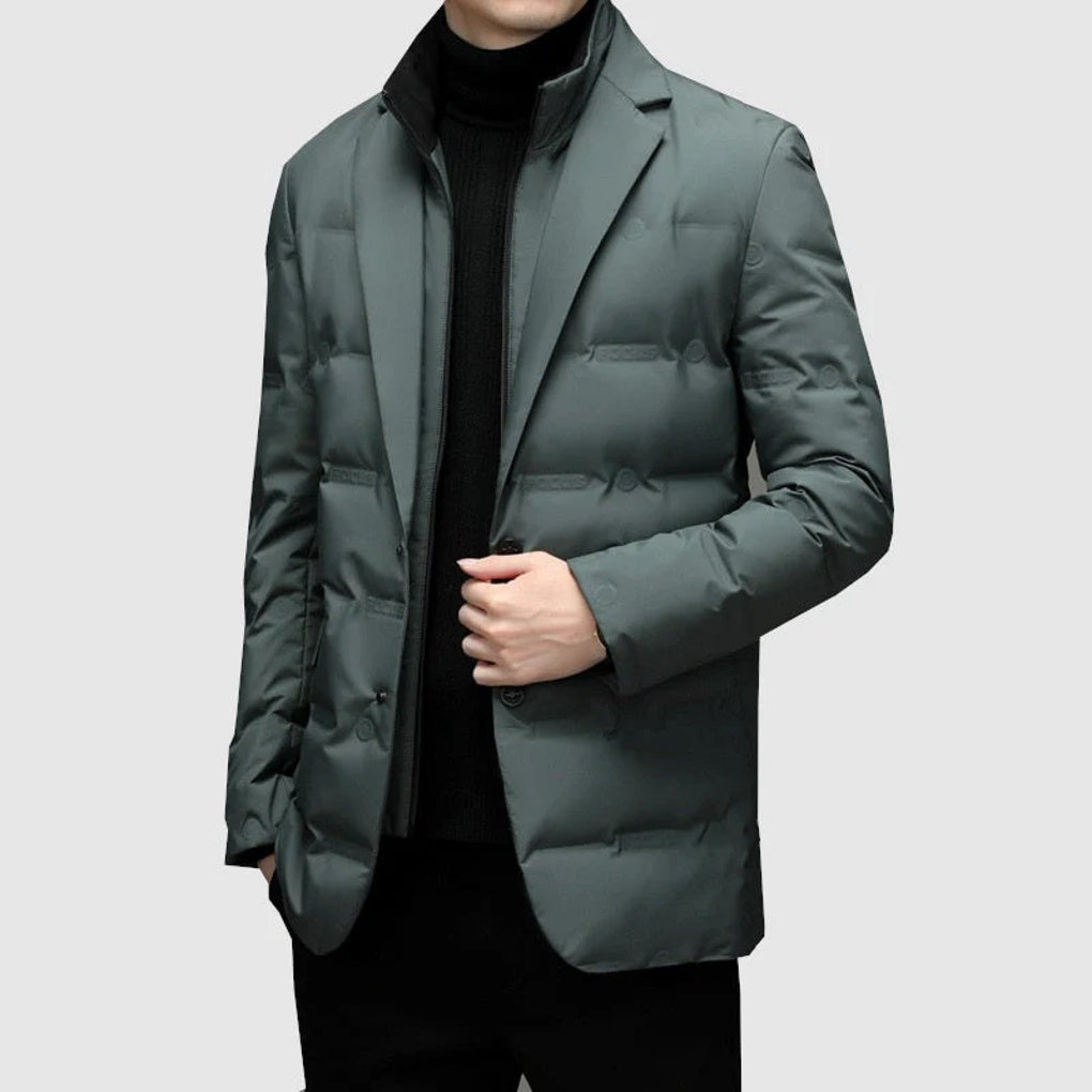 Men's Classic Fit Double Breasted Winter Coat Jacket