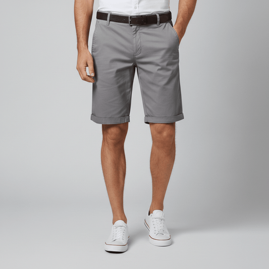 Comfortable Fit Chino Shorts with Side Pockets - OutfitLondon