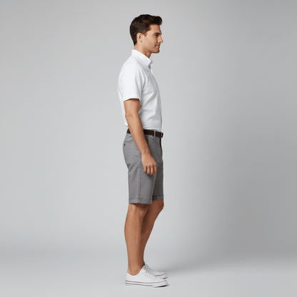 Comfortable Fit Chino Shorts with Side Pockets