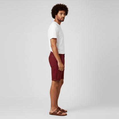 Comfortable Fit Chino Shorts with Side Pockets